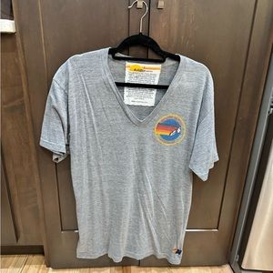 Adult large Aviator Nation v-neck short sleeve t-shirt